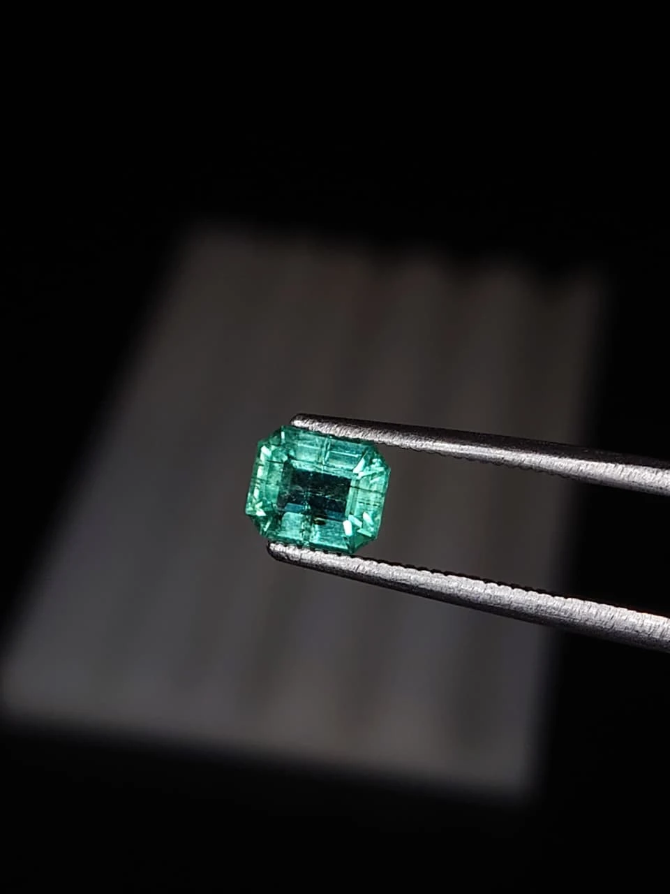 0.8ct Octagon Faceted Panjsher Emerald from Afghanistan — view 5